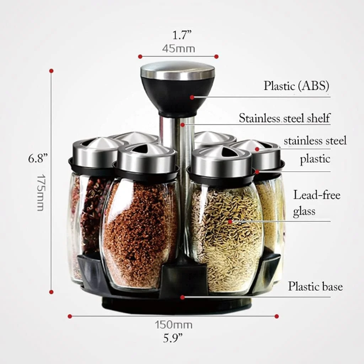 Porte épices rotatifs