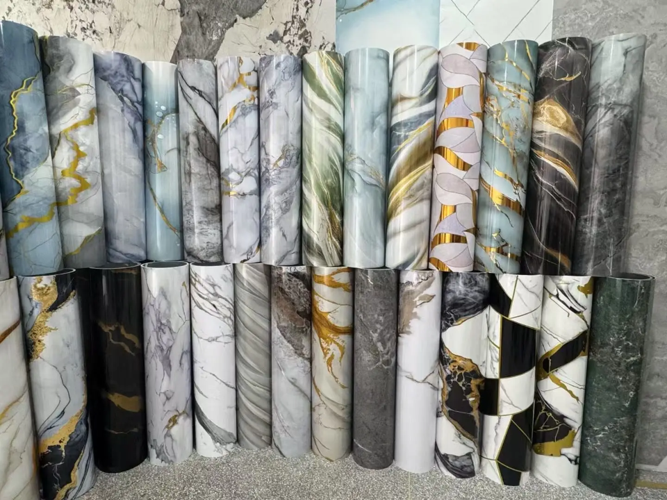 Papier peint marbre PVC